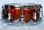 Custom-Red-Airbrushed-Snare-Drum 